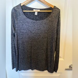 White House Black Market XL long sleeve gray top.